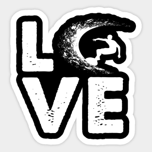 Vintage Surfer Retro Love Surfing Lover Surf Sticker